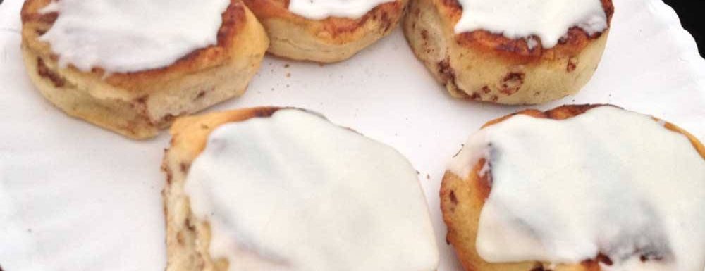 Pie Iron Cinnamon Rolls