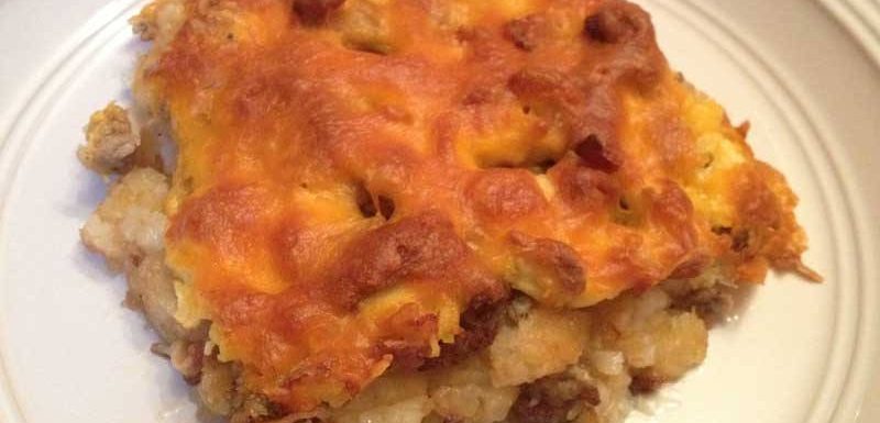 Tater Tot Breakfast Casserole